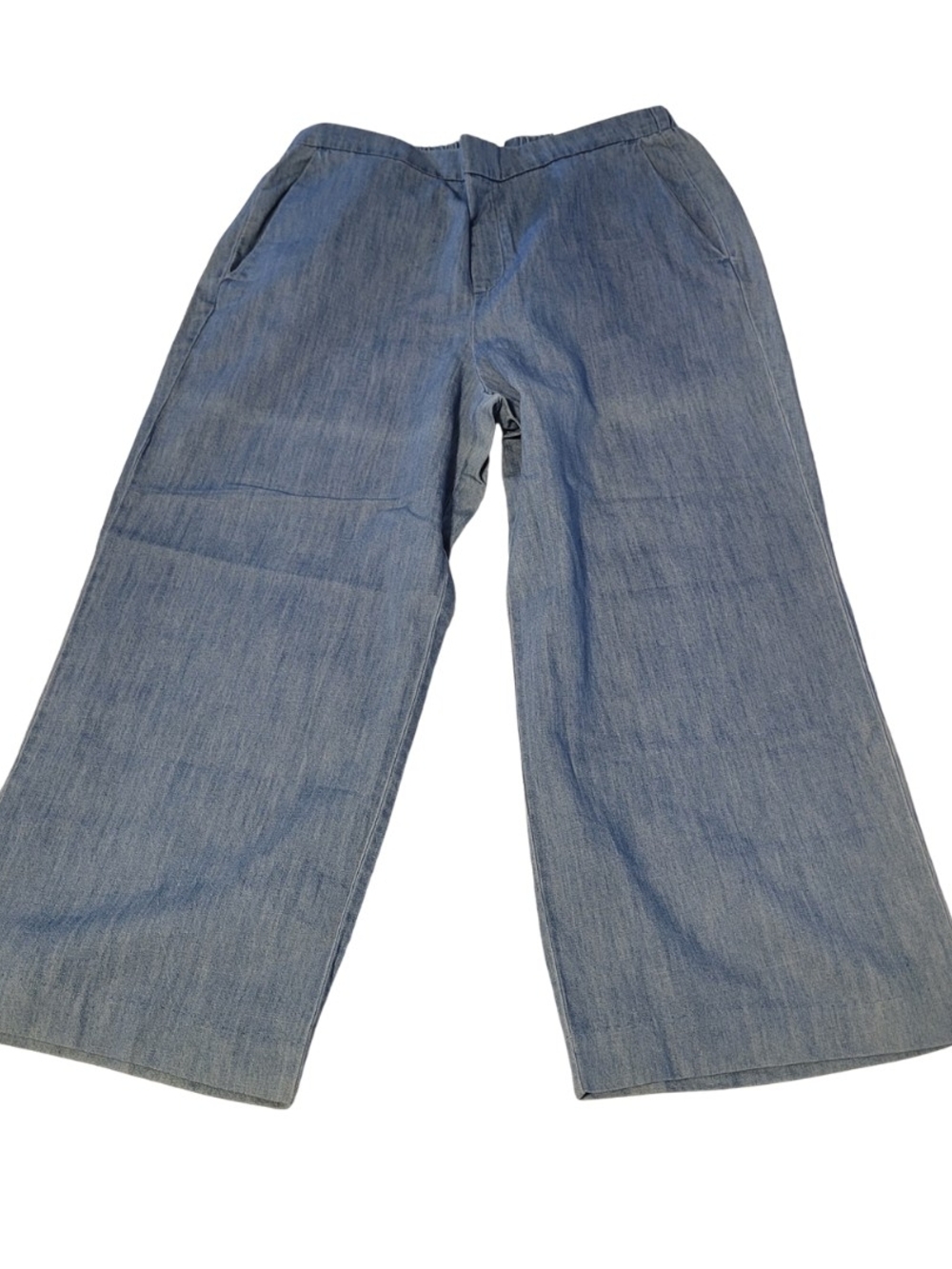 Old Navy Medium Blue Wide-Leg Denim Pants